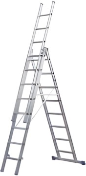 Geis & Knoblauch Alu-Mehrzweckleiter 3-tlg. 53012