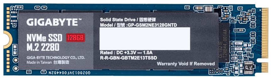 GIGABYTE NVMe SSD 128GB (GP-GSM2NE3128GNTD)
