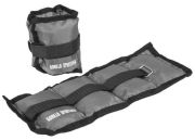 Gorilla Sports Gewichtsmanschetten Grau 2 kg - 2 x 1 kg