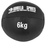Gorilla Sports Medizinball Leder 6 kg Gorilla Sports Medizinball Leder 6 kg