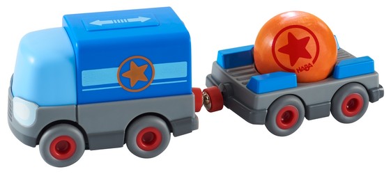HABA Kugelbahn Kullerbü Batterie-LKW mit Anhänger (304820)