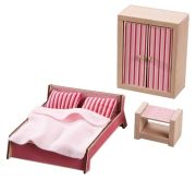 HABA Little Friends Puppenhaus-Möbel Schlafzimmer für Erwachsene