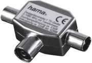 Hama Antennen-Verteiler Koax-Kupplung - 2 Koax-Stecker Hama Antennen-Verteiler Koax-Kupplung - 2 Koax-Stecker