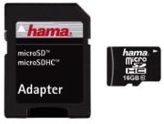 Hama microSDHC 16GB Class 10 + Adapter