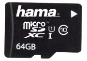 Hama microSDXC 64GB Class 10 UHS-I + Adapter (00108077)
