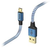 Hama Micro-USB Lade-/Datenkabel 1,5 m Blau