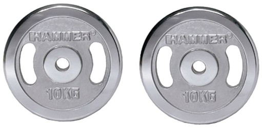 Hammer Gewichtsscheiben chrom 2 x 10 kg