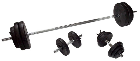 Hammer Lang- und Kurzhantel Set 76 kg