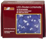 Hellum LED-Lichterkette weiß 40er (560411)