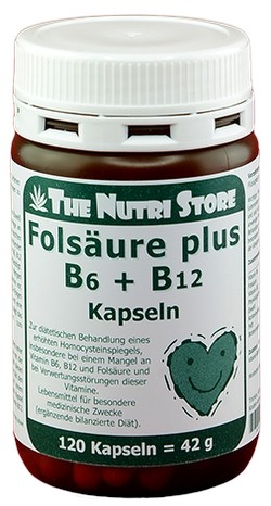 Hirundo Products Folsäure + B 12 + B 6 Kapseln 120 Stk. Hirundo Products Folsäure + B 12 + B 6 Kapseln 120 Stk.