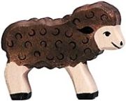 Holztiger Lamm schwarz