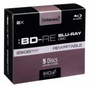 Intenso BD-RE Blu-ray 25GB 2x 5er