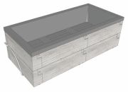 Juwel Timber Pflanzkasten Hochbeet 130 x 60 x 40 cm (20469)