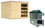 Karibu Saunahaus Cuben + Easy Finnisch (80799)