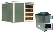 Karibu Saunahaus Cuben + Easy Finnisch (81134)