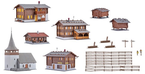 Kibri Set Sertig-Dörfli (38010)