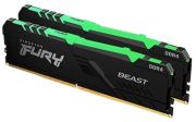 Kingston Fury Beast RGB DDR4-3200 16GB Kit (KF432C16BBAK2/16)