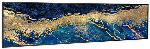 Klarstein Wonderwall Air Art Smart Blauer Marmor 120 x 30 cm