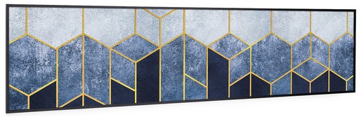 Klarstein Wonderwall Air Art Smart Blaue Linie 120 x 30 cm