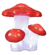 Konstsmide LED Acryl Fliegenpilz 3er (6155)