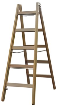 Krause Sprossen-Doppelleiter 2x10 Sprossen
