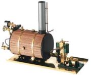Krick Victor Dampfmaschine liegender Kessel kpl. Krick Victor Dampfmaschine liegender Kessel kpl.