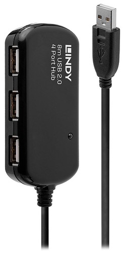 Lindy USB 2.0 Aktivverlängerungshub Pro 8 m (42781)