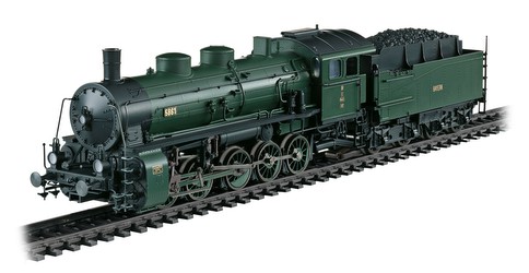 Märklin Güterzug-Dampflokomotive mit Schlepptender 39551