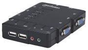 Manhattan 4-Port Compact KVM Switch (151269)