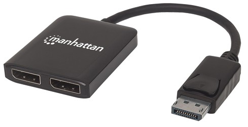 Manhattan DisplayPort to 2-Port DisplayPort Splitter Hub (207768)