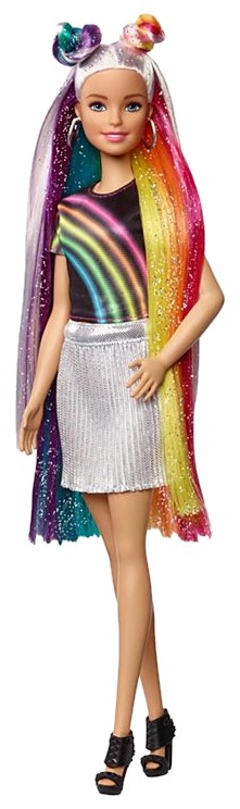 Mattel Barbie Regenbogen Glitzerhaar Puppe (FXN96)