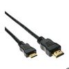 InLine HDMI Mini Kabel St auf St verg. Kontakte schwarz - Kabel, 17455P InLine HDMI Mini Kabel St auf St verg. Kontakte schwarz - Kabel, 17455P