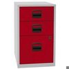 Broschubladenschrank PFA, 2 Material- + 1 HR-Schub, H672xB413, grau/rot PFA3506 Broschubladenschrank PFA, 2 Material- + 1 HR-Schub, H672xB413, grau/rot PFA3506