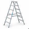 Zarges Stufenstehleiter, Aluminium, Anzahl Stufen/Plattformhöhe mm: 2 x 6 / 1400 Zarges Stufenstehleiter, Aluminium, Anzahl Stufen/Plattformhöhe mm: 2 x 6 / 1400