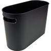 Helit Papierkorb 22 Liter oval schwarz 300x180x450 Helit Papierkorb 22 Liter oval schwarz 300x180x450