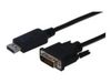 QLTY DISPLAYPORT-DVI 24+1 KABEL 5M ST/ST DPP 1.2 QLTY DISPLAYPORT-DVI 24+1 KABEL 5M ST/ST DPP 1.2