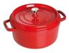 Staub 1102206 Cocotte, 22 cm, rund, Bräter aus Gusseisen, kirsche Staub 1102206 Cocotte, 22 cm, rund, Bräter aus Gusseisen, kirsche