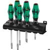Wera 334 SK/6 Rack Schraubendrehersatz Kraftform Plus Lasertip + Rack Wera 334 SK/6 Rack Schraubendrehersatz Kraftform Plus Lasertip + Rack