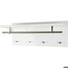 Wandgarderobe Palma mit 4 Haken weiß Wandgarderobe Palma mit 4 Haken weiß