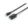 EQUIP USB2.0 Aktive Verlaengerung 5m schwarz mit Signalverstaerker USB-A S/B EQUIP USB2.0 Aktive Verlaengerung 5m schwarz mit Signalverstaerker USB-A S/B