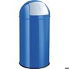 helit Abfallbehälter mit Push-Einwurfklappe, 50 Liter, blau, H2401434 helit Abfallbehälter mit Push-Einwurfklappe, 50 Liter, blau, H2401434