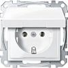 Merten MEG2311-0319 SCHUKO-Steckdose mit Klappdeckel, Steckklemmen, polarweiß glänzend, System M Merten MEG2311-0319 SCHUKO-Steckdose mit Klappdeckel, Steckklemmen, polarweiß glänzend, System M