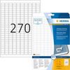 Herma Etiketten A4 10000 17,8x10 mm Movables/ablösbar Papier matt 6750 Stück weiß Herma Etiketten A4 10000 17,8x10 mm Movables/ablösbar Papier matt 6750 Stück weiß