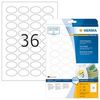 Herma Etiketten A4 4380 40,6x25,4 mm oval Movables/ablösbar Papier matt 900 Stück weiß Herma Etiketten A4 4380 40,6x25,4 mm oval Movables/ablösbar Papier matt 900 Stück weiß