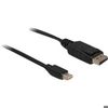 DELOCK Kabel DP mini St - DP St 1,0m black DELOCK Kabel DP mini St - DP St 1,0m black