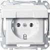 Merten MEG2311-0419 SCHUKO-Steckdose mit Klappdeckel, Steckklemmen, polarweiß, System M Merten MEG2311-0419 SCHUKO-Steckdose mit Klappdeckel, Steckklemmen, polarweiß, System M
