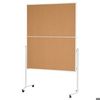 Magnetoplan Moderationswand, klappbar, mobil mit Laufrollen, Naturkork Magnetoplan Moderationswand, klappbar, mobil mit Laufrollen, Naturkork