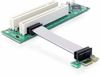 DeLock Riser Card PCI Express x1 > 2x PCI - flexibler Kabel links gerichtet 7 cm - Riser Card, 41341 DeLock Riser Card PCI Express x1 > 2x PCI - flexibler Kabel links gerichtet 7 cm - Riser Card, 41341