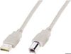 Digitus ASSMANN 200x USB2.0 Anschlusskabel 1,8m USB A zu USB B AWG28 beige bulk AK-300105-018-E Digitus ASSMANN 200x USB2.0 Anschlusskabel 1,8m USB A zu USB B AWG28 beige bulk AK-300105-018-E