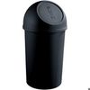 Helit H2401295 Abfallbehälter mit Push-Deckel 25 Liter aus Kunststoff schwarz Helit H2401295 Abfallbehälter mit Push-Deckel 25 Liter aus Kunststoff schwarz